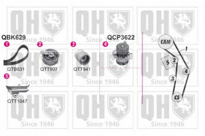 QUINTON HAZELL qbpk6290 -  Водяной насос + комплект зубчатого ремня
